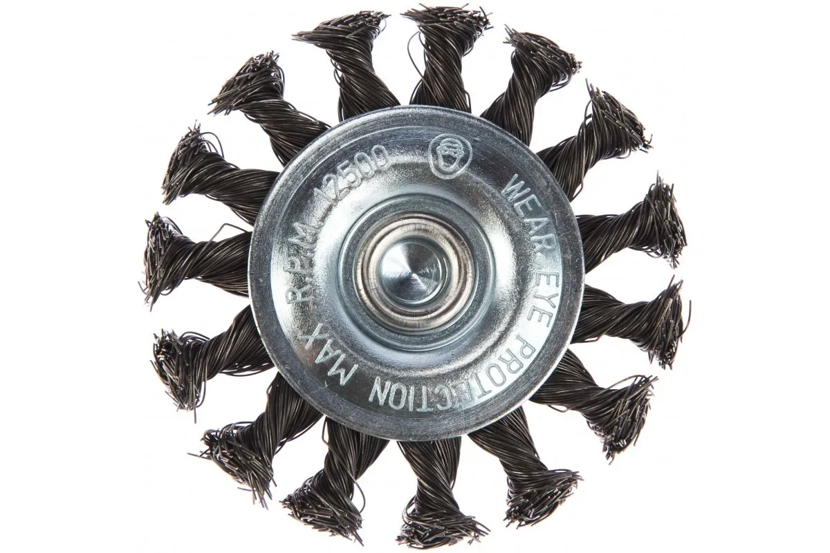 Фото Щетка дисковая витая (75 мм) для дрели №086 1307506135 АТАКА 22390 22390