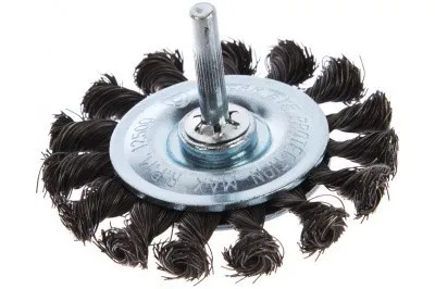 Щетка дисковая витая (75 мм) для дрели №086 1307506135 АТАКА 22390