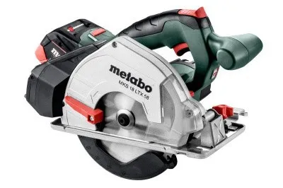 Аккумуляторная дисковая пила по металлу Metabo MKS 18 LTX 58 2x5.5 Ач, зарядное устройство