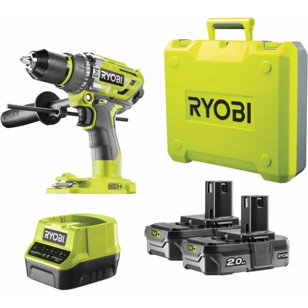 Ryobi ONE+ Бесщеточная ударная дрель шуруповерт R18PD7-220B 5133004295  купить в Челябинске - цена в интернет-магазине «От и До.ру»