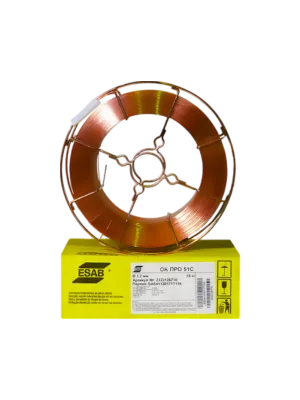 Проволока омедненная ESAB ОК ПРО 51С (d=1.2 мм, 18 кг)