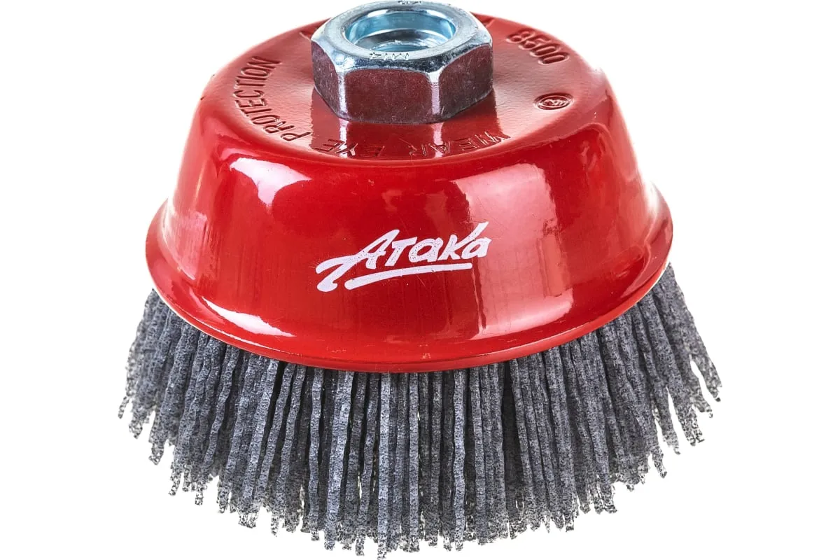 Фото Щетка чашеобразная, абразивная (100 мм; M14) для УШМ №171 АТАКА 34729 34729