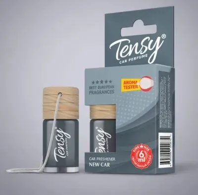 Ароматизатор TENSY бутылочка с пробкой, Новая машина, 6 мл