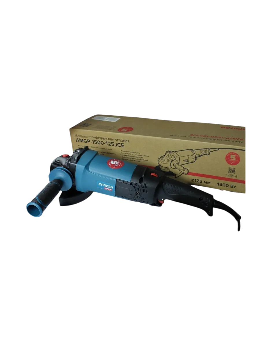 Фото Машина шлифовальная угловая Кратон “Pro Series” AMGP-1500-125JСE от002004149