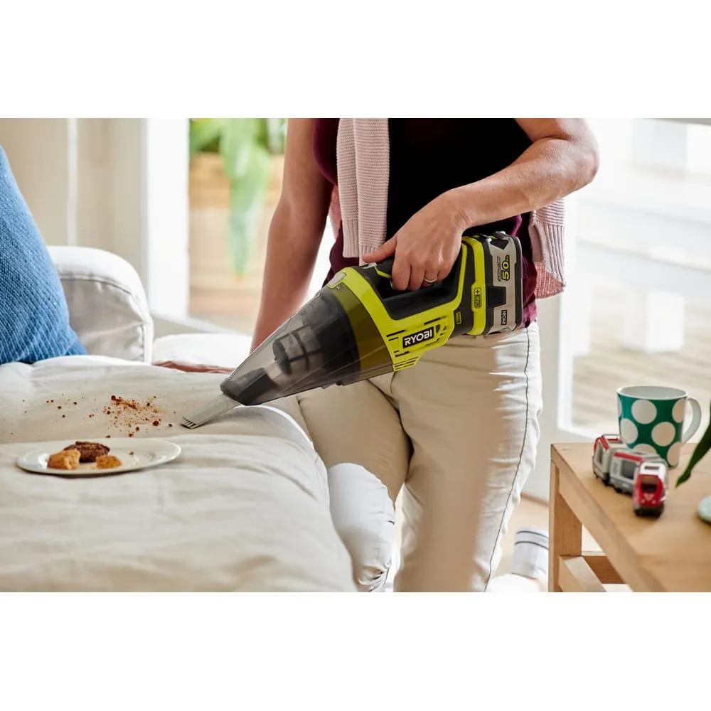 Фото Ryobi ONE+ Аккумуляторный ручной пылесос R18HV-0 без аккумулятора в комплекте 5133003834 15784652