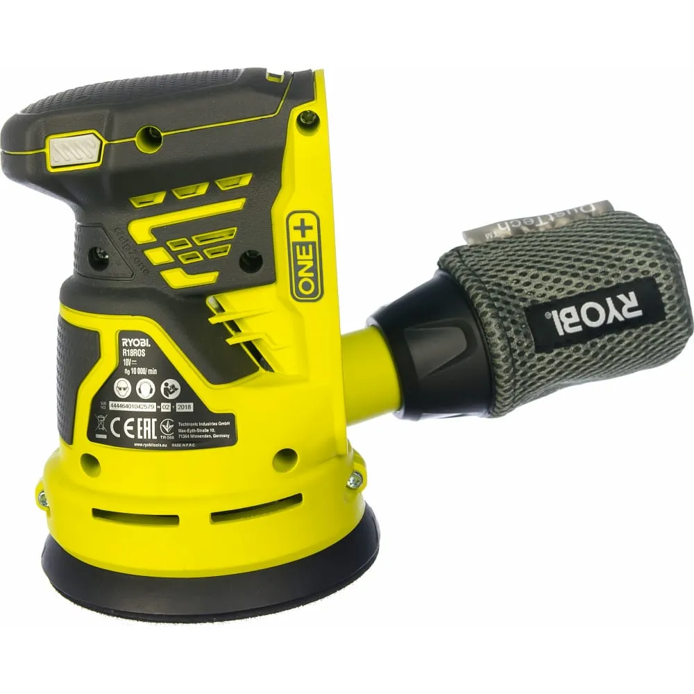 Ryobi ONE+ Эксцентриковая шлифмашина R18ROS-0 без аккумулятора в комплекте  5133002471 купить в Челябинске - цена в интернет-магазине «От и До.ру»