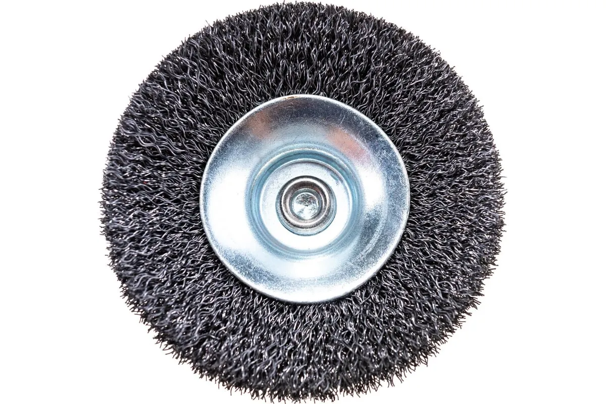 Фото Щетка вогнутая (100 мм) для дрели №064 210006120 АТАКА 22382 22382