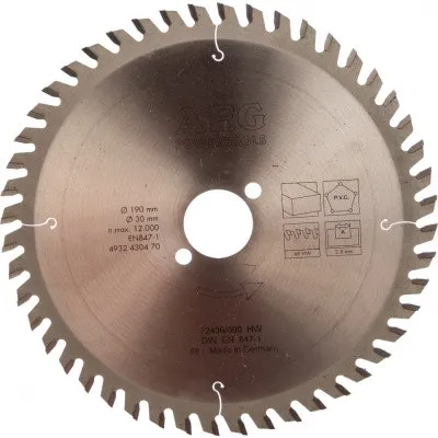 Диск пильный по дереву (190x30 мм; 48Z) AEG 4932430470