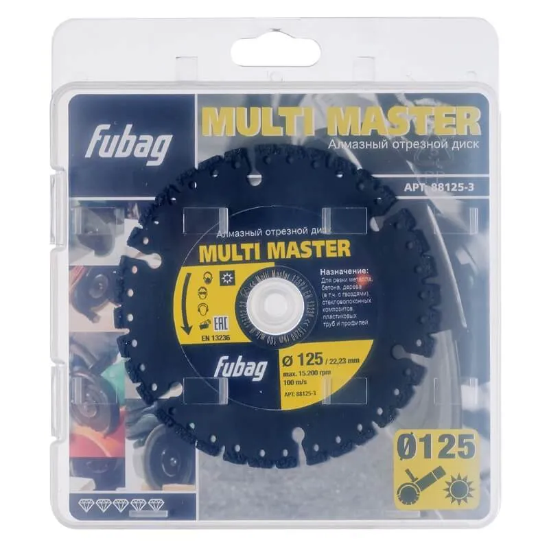 Фото Алмазный диск Multi Master_диам 125/22.2 от004002293