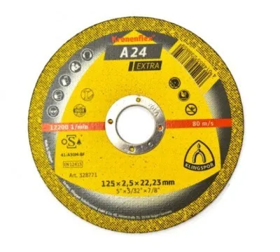 Круг отрезной, тип KT/EXTRA/A24EX/S/GER/125X2,5X22,23
