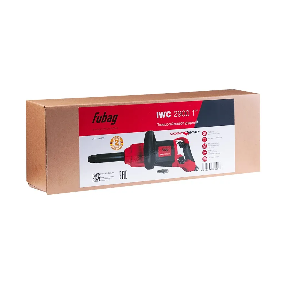 Фото Пневмогайковерт ударный Fubag IWC 2900 1 дюйма от004001442