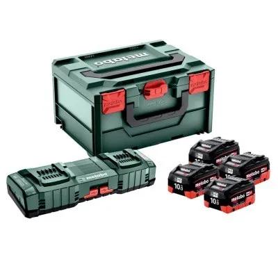 Комплект Metabo Basic-Set 18В 4 аккумулятора + зарядное устройство ASC 145DUO + кейс