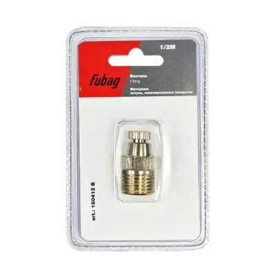 Вентиль Fubag 1/2 дюйма М, блистер 1 шт