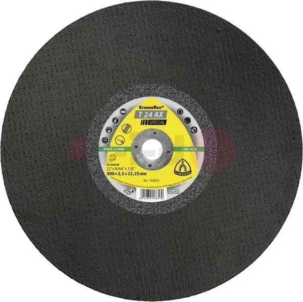Фото Отрезной круг Klingspor T 24 AX Special 300x3,5x22,23, упаковка 10 шт 314012ks на сайте «От и До.ру» Фото Отрезной круг Klingspor T 24 AX Special 300x3,5x22,23, упаковка 10 шт 314012ks