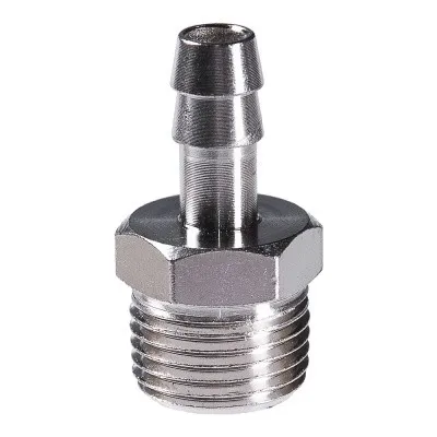 Переходник Fubag 1/2 дюйма М на елочку 10мм с обжимным кольцом 15Х18мм