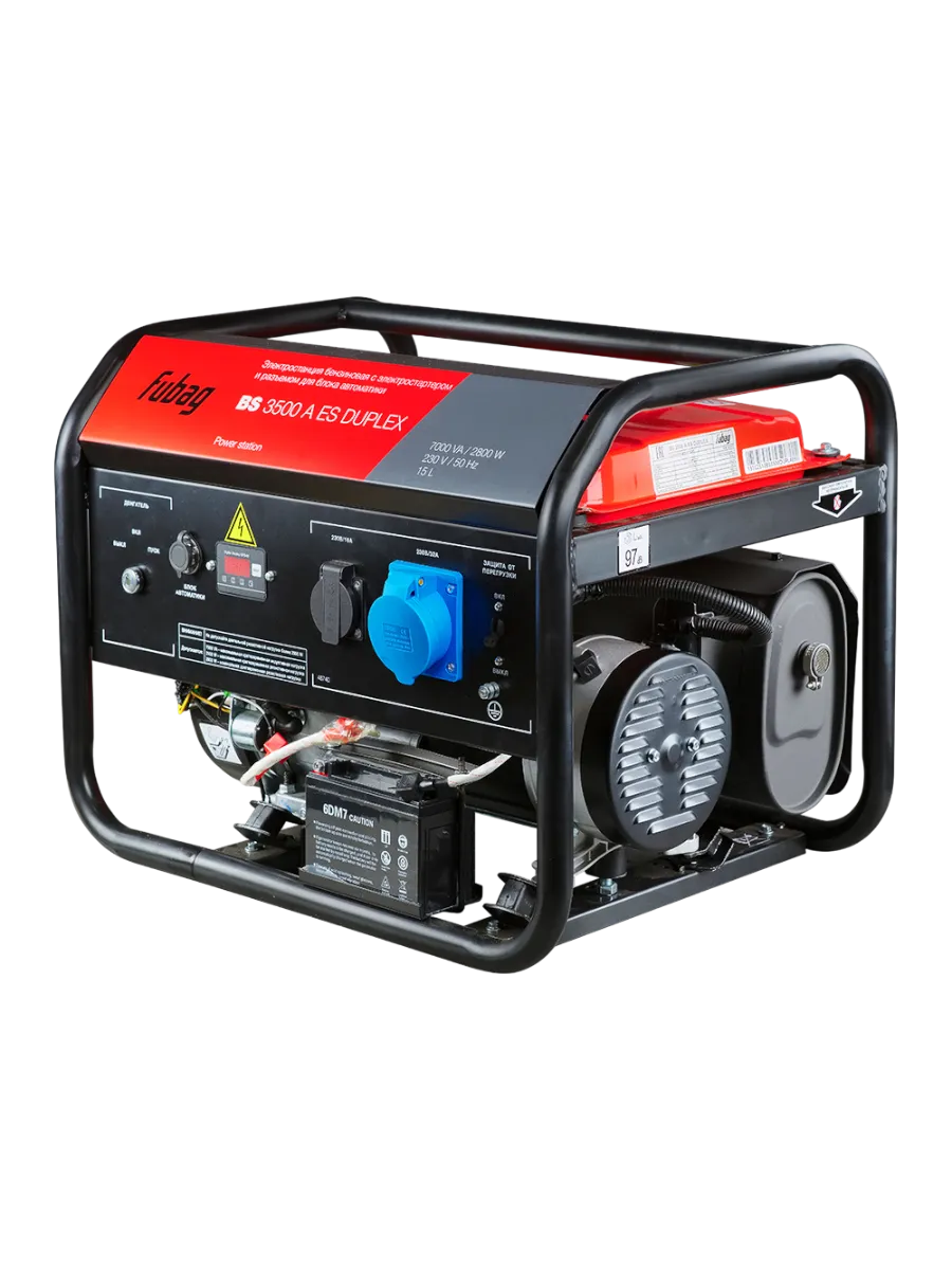 Фото Бензиновый генератор Fubag BS 3500 A ES DUPLEX от004002549