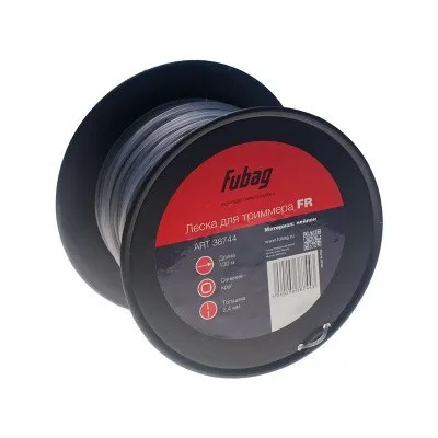 Триммерная леска Fubag сечение круглое L 130 м * 2.4 мм
