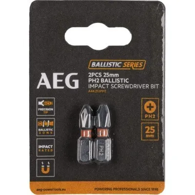 Биты ударные AAK252PH2 (2 шт; PH2; 25 мм) AEG 4932479164