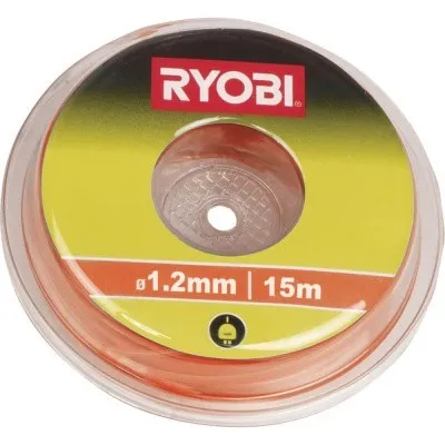 Ryobi Леска 1,2 мм 15 м круглая, оранжевая RAC100 5132002637