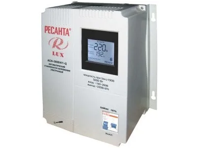 Смотреть стабилизатор напряжения ресанта lux асн-5000н/1-ц на сайте «От и До.ру» Стабилизатор напряжения Ресанта LUX АСН-5000Н/1-Ц