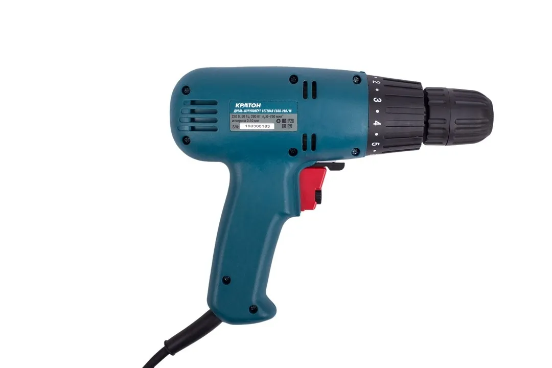 Фото Дрель-шуруповерт сетевая Кратон ESDD-280/16 HOBBY от002003549