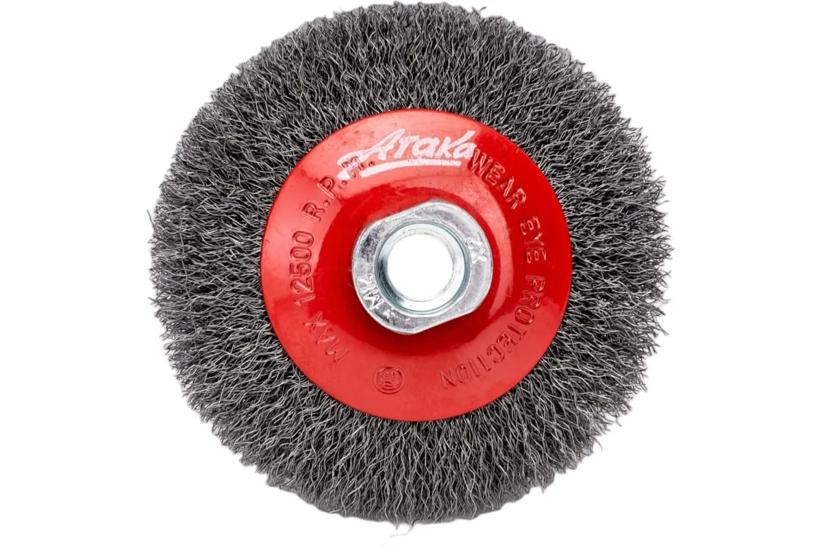 Фото Щетка вогнутая (100 мм; М14) №021 210014120 АТАКА 21778 21778