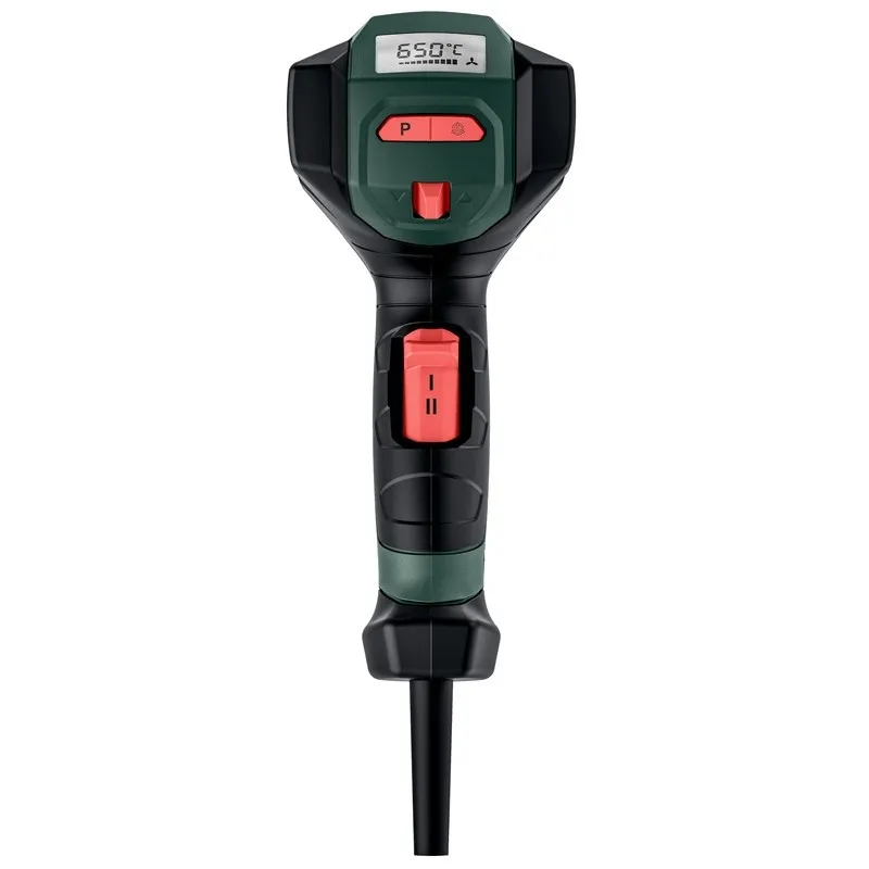 Фото Фен Metabo HGE 23-650 LCD 3 насадки, пластиковый кофр Metabox 603065500