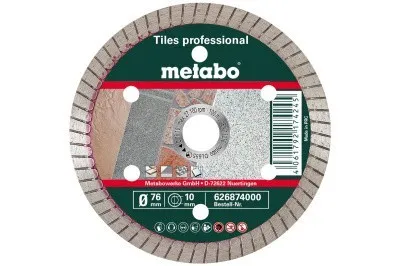 Алмазный отрезной диск Metabo TP для плитки 76x10 мм