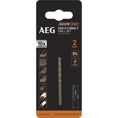 Сверло HSS-Co (2х24х49 мм) AEG AAKHSSCBT2-0 4932479323