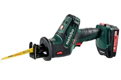 Аккумуляторная сабельная пила Metabo SSE 18 LTX COMPACT 2x2,0А*ч, зарядное устройство ASC 55 "AIR COOLED"