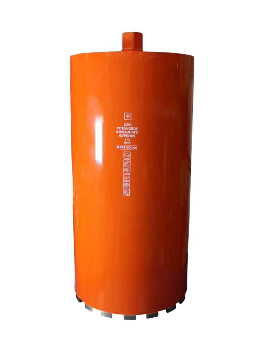 Фото Коронка алмазная КРАТОН (254х500 мм; 1 1/4") для установок алмазного бурения от002004090