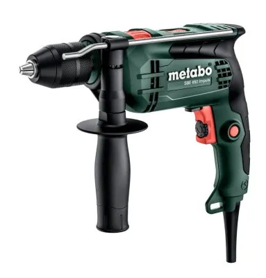 Ударная дрель Metabo SBE 650 с быстрозажимным патроном в кейсе