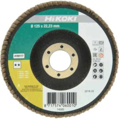 Тарельчатый лепестковый круг HiKOKI 125х22,23 Р40