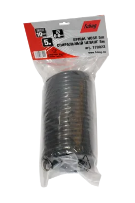 Шланг спиральный с фитингами рапид Fubag, нейлон, 10бар, 6x8мм, 5м