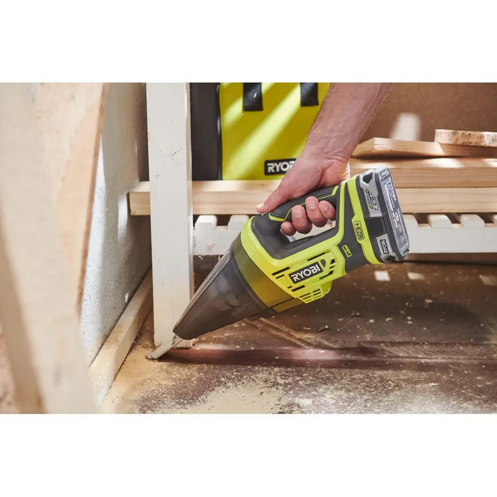 Фото Ryobi ONE+ Аккумуляторный ручной пылесос R18HV-0 без аккумулятора в комплекте 5133003834 15784652