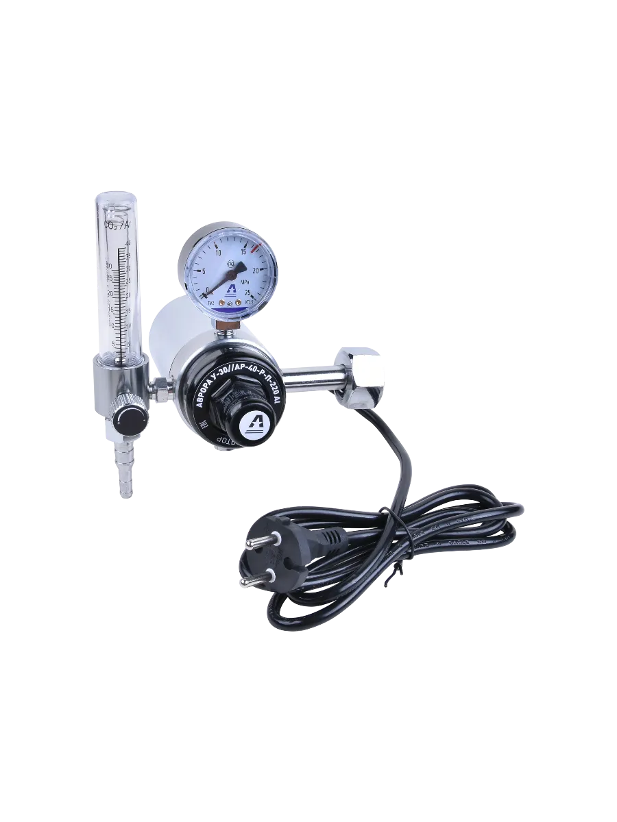 Фото Регулятор расхода газа Aurora У-30/АР-40-Р-П-220, алюминий от001001403