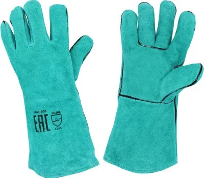 Краги Оберон Малахит (спилок AB 1,0-1,2мм/ усиленный подклад )