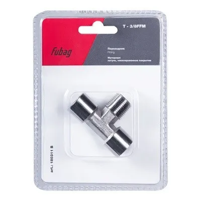 Переходник Fubag T - 3/8 дюйма FFM, блистер 1 шт