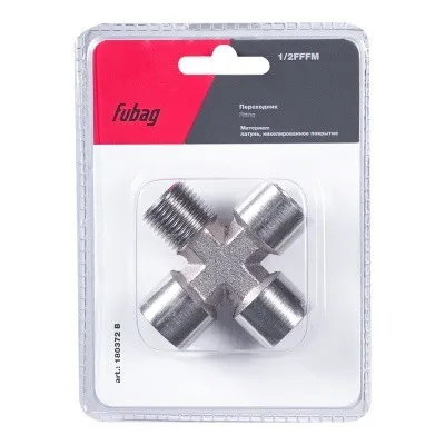 Переходник Fubag 1/2 дюйма FFFM, блистер 1 шт