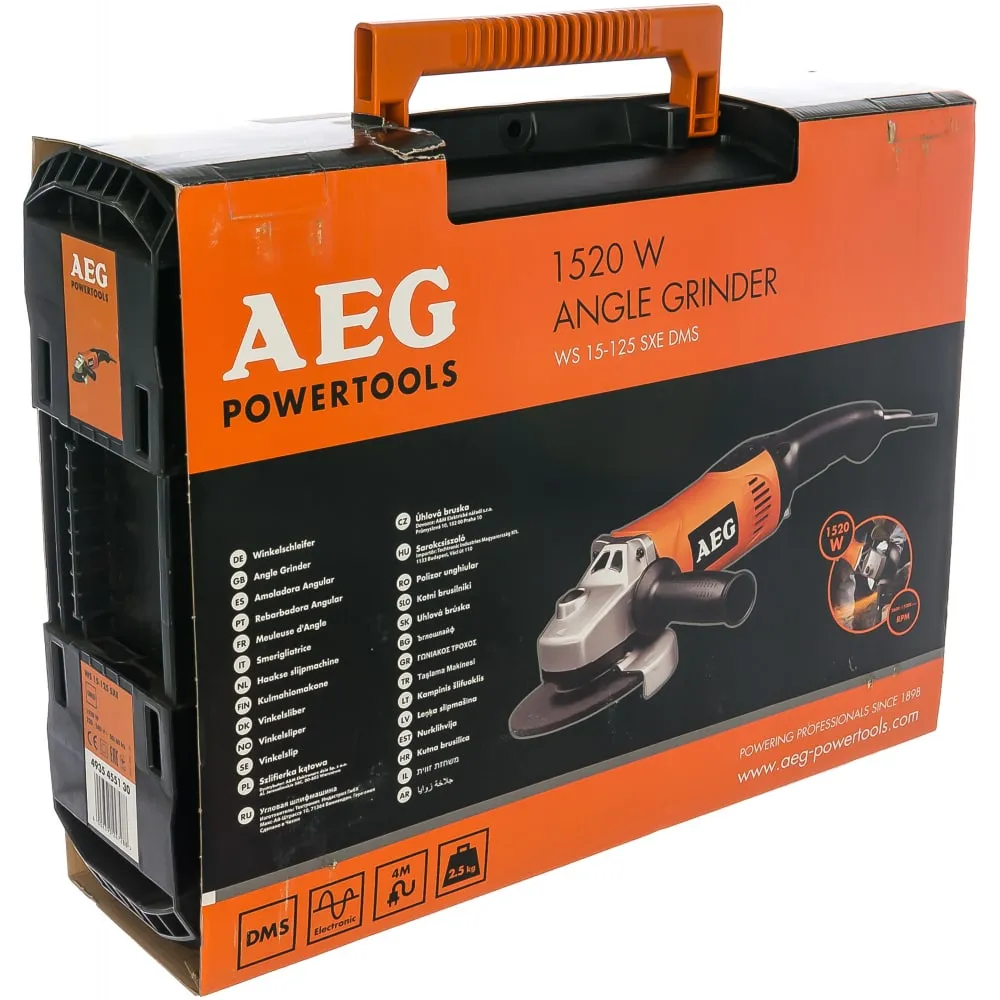 Фото Угловая шлифмашина AEG WS15-125SXE DMS 4935455130 4935455130