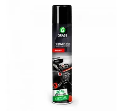 Полироль-очиститель пластика GRASS "Dashboard Cleaner" глянцевый (вишня) 750мл