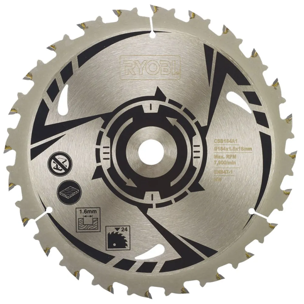 Фото Ryobi пильный диск для аккум. Бесщеточной пилы CSB184A1 5132003615 15706347