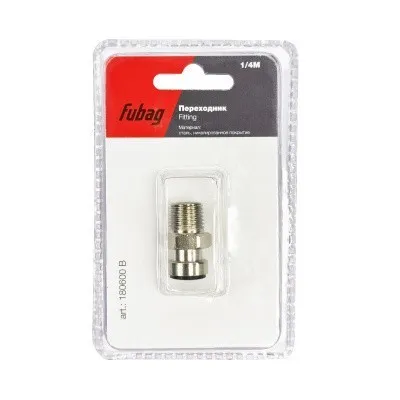 Переходник Fubag M1/4 дюйма байонет штуцер, блистер 1 шт.