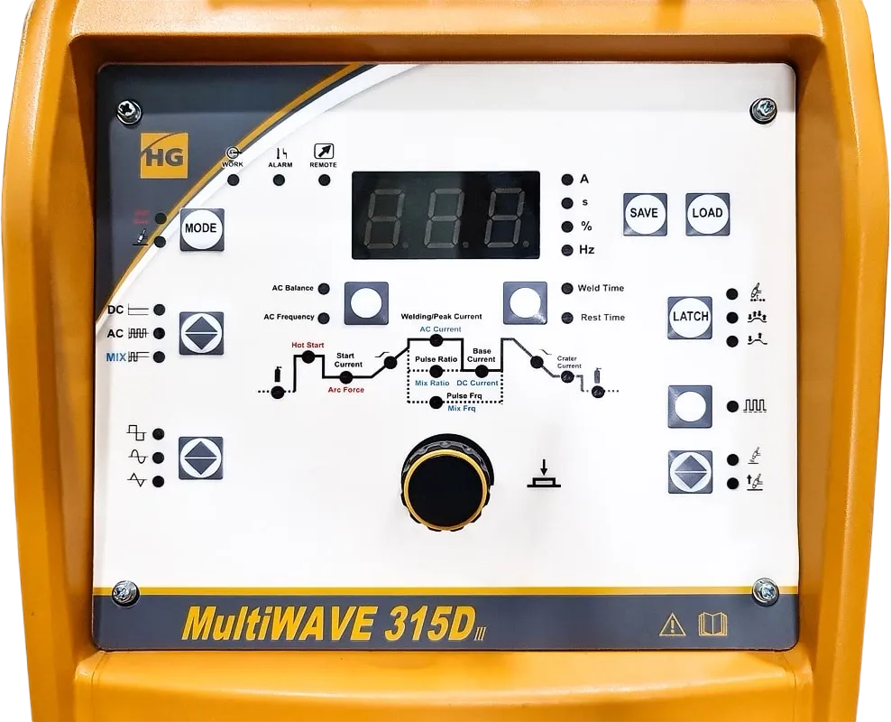 Фото Аппарат аргонодуговой сварки HUGONG MultiWAVE 315D III AC/DC (cold tac, различные типы волны) (без БО, тележки и горелки) от011000236