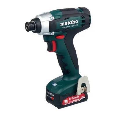 Аккумуляторный ударный гайковерт Metabo PowerMaxx SSD 12 З/У SC 30 Li-Power 2x2 Ач