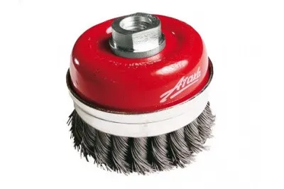 Щетка чашеобразная с кольцом, витая стальная проволока (120 мм; М14) для УШМ №015 АТАКА 2067360