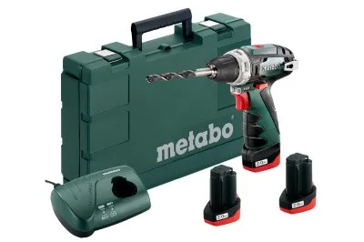 Аккумуляторная дрель-шуруповерт Metabo PowerMaxx BS Basic SET З/У LC 40 2x2,0 А·ч