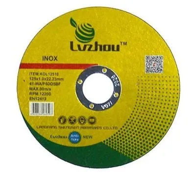 Круг отрезной по металлу 125 x 1.0 x 22.23mm Lvzhou