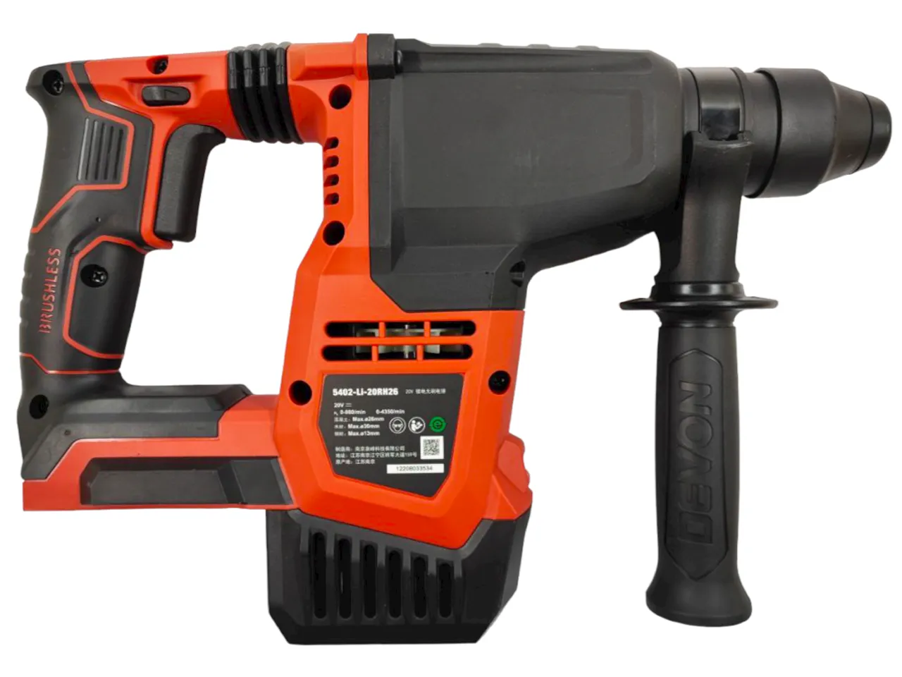 Фото Аккумуляторный перфоратор DEVON 5402-Li-20RH26 SDS-Plus 20V от006000004