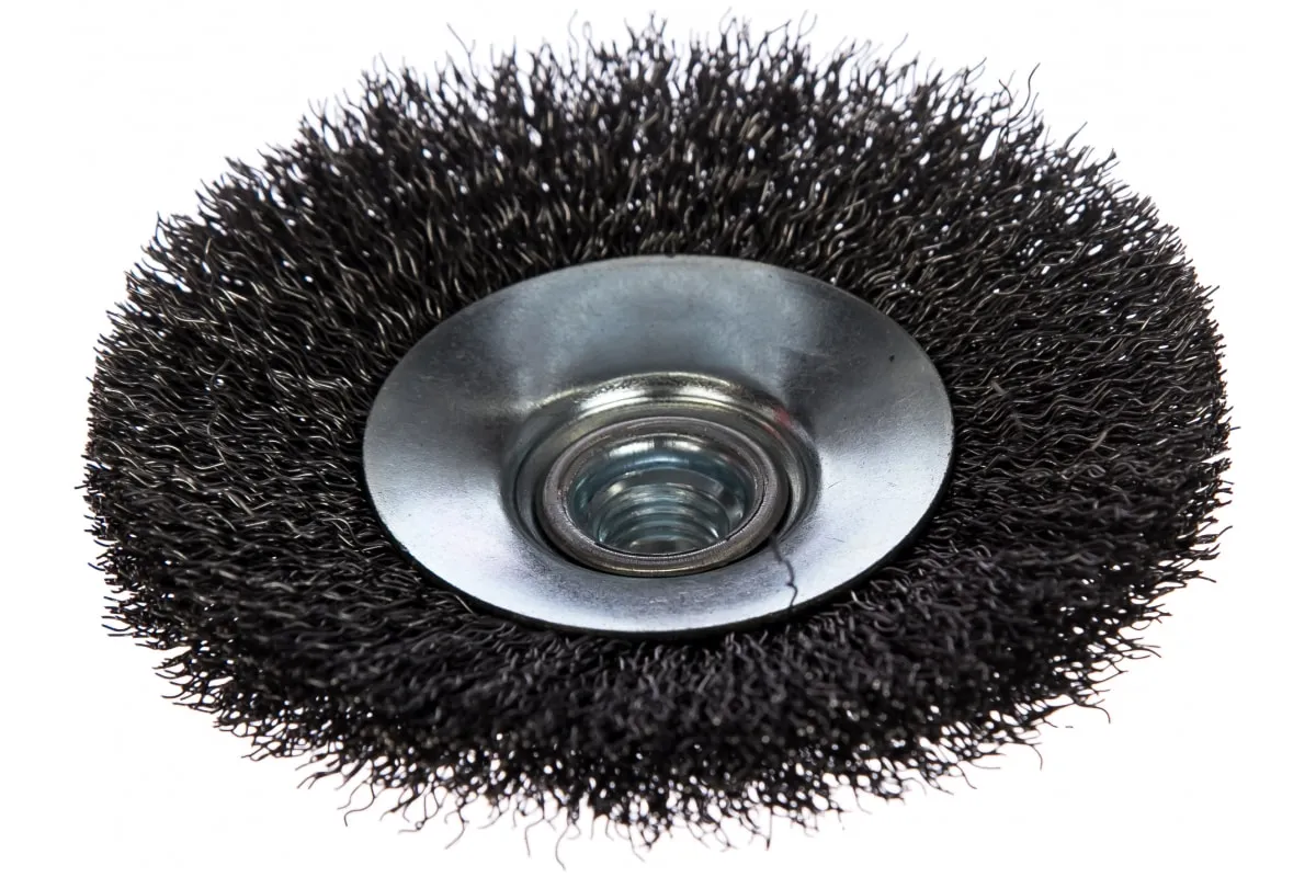 Фото Щетка вогнутая (115 мм; М14) №023 211514120 АТАКА 21780 21780